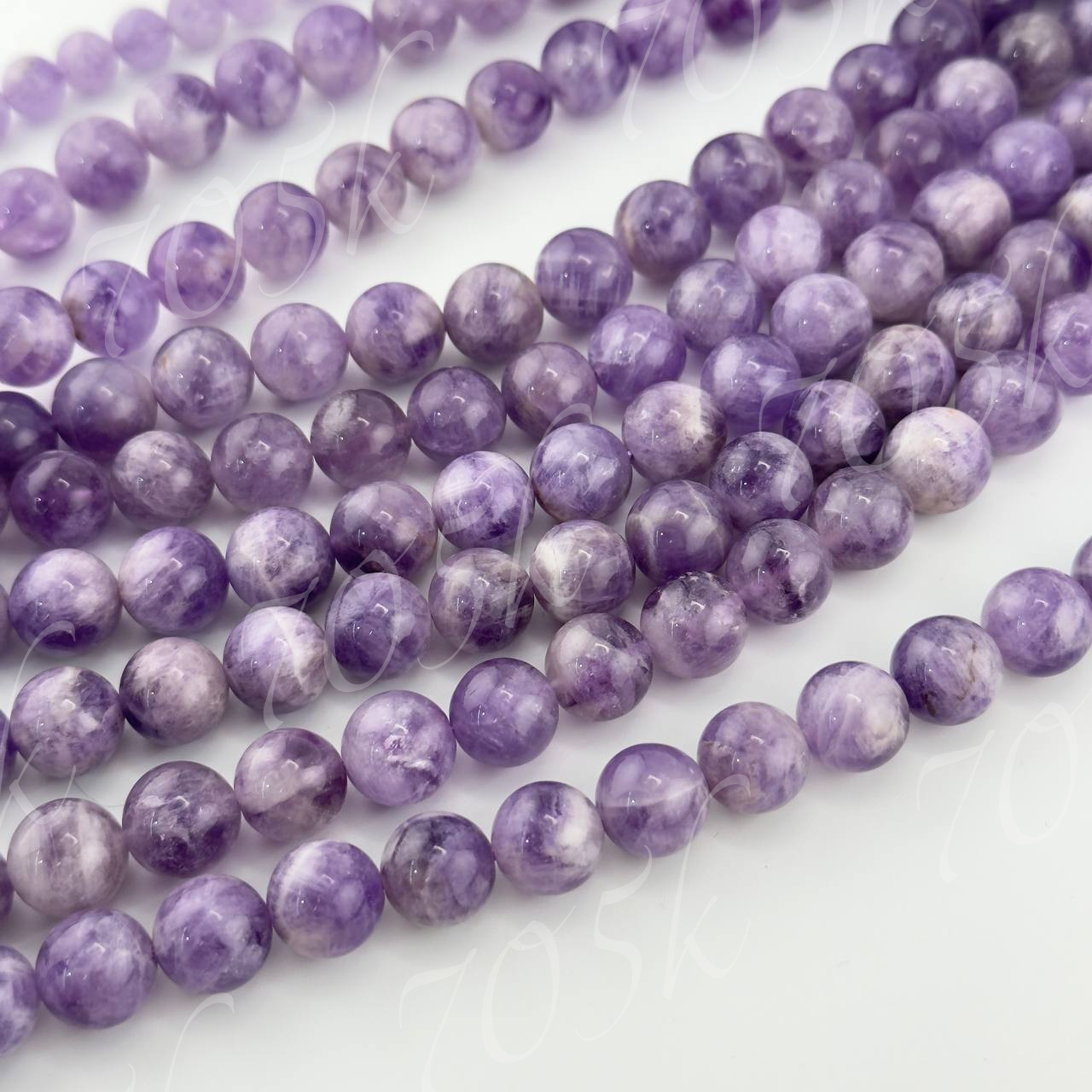 Бусины аметист